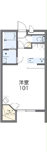 レオパレスコスモスカイⅡの間取り