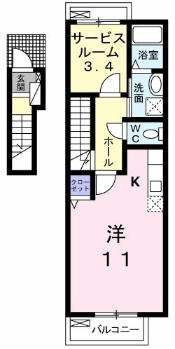 ポジターノの間取り
