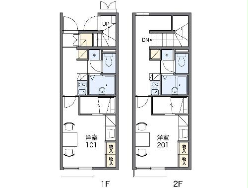 レオパレスジュネスⅢの間取り
