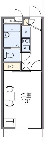 レオパレスメロディーベルINOの間取り