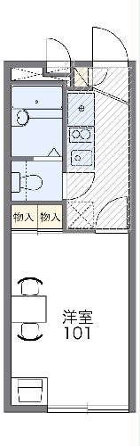 レオパレスタナべの間取り