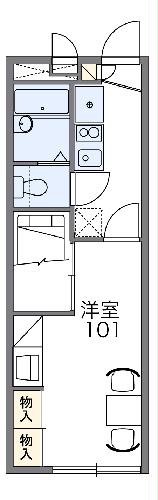 レオパレスヒルズ日野Ⅱの間取り