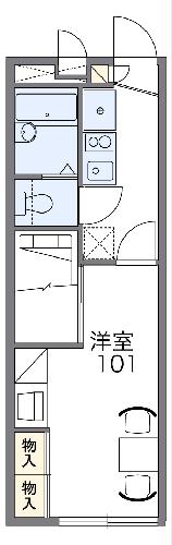 レオパレスMACHIYAの間取り