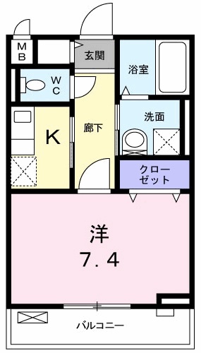 セイバリー・グローヴⅡの間取り