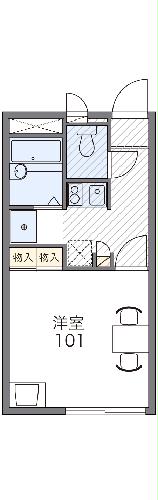 レオパレスメロディーベルイノⅡの間取り