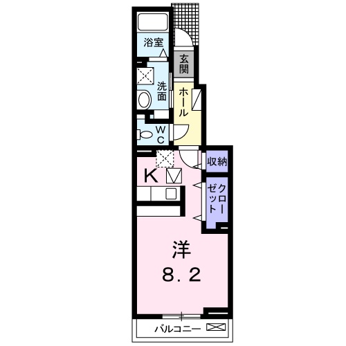 エレガント神谷原の間取り