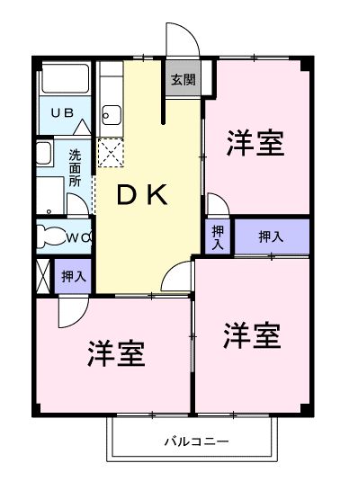 グリーンハイツの間取り