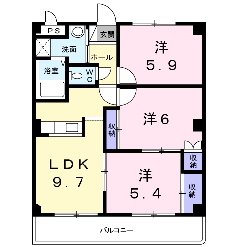 エランドール清水の間取り