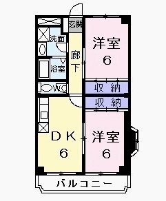 ハイツミナミの間取り