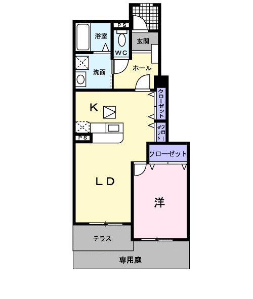 向ヶ丘 Bの間取り