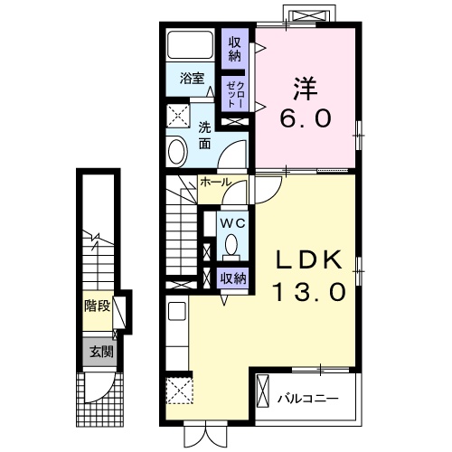 クレセール聖蹟の間取り