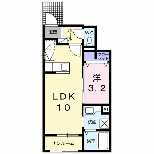 ファーレ ラ ヴェルドゥーレの間取り