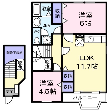 ソレアードの間取り
