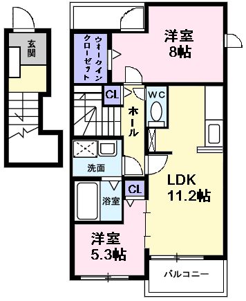 グリーンウッドⅢの間取り