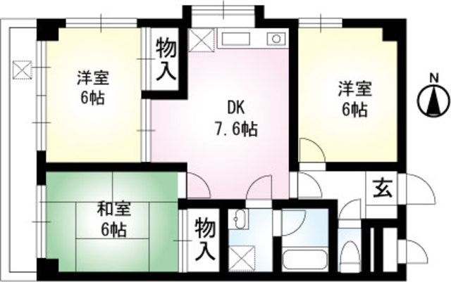 西武マンションの間取り