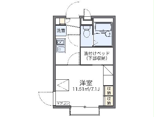 レオパレスレガシィ和田の間取り