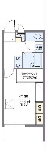 レオパレスメイプルヒルズの間取り