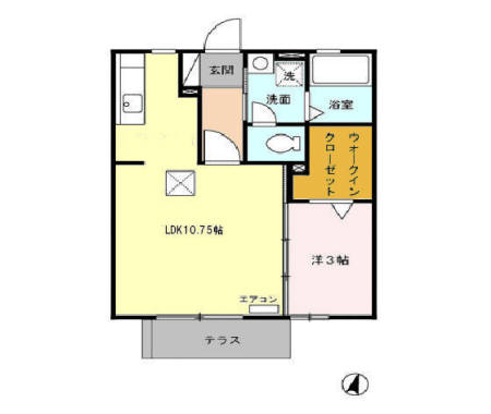 カーサエリカの間取り