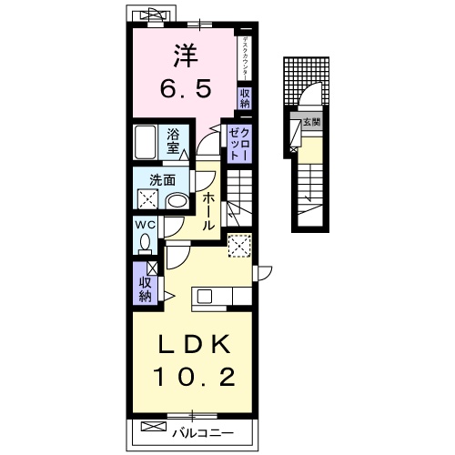 カーサ ポポラーレの間取り