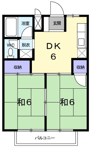 グランデックスAの間取り