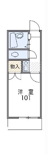 レオパレス川合Ｂの間取り