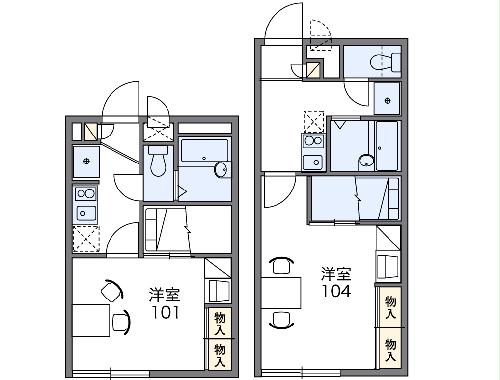 レオパレスレクシスの間取り