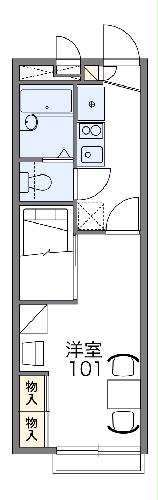 レオパレスフレスコしゃんぶるⅡの間取り