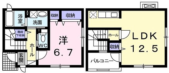 カルム・メゾンの間取り