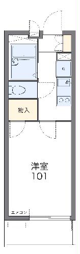 レオパレスエクセルケンFiveの間取り