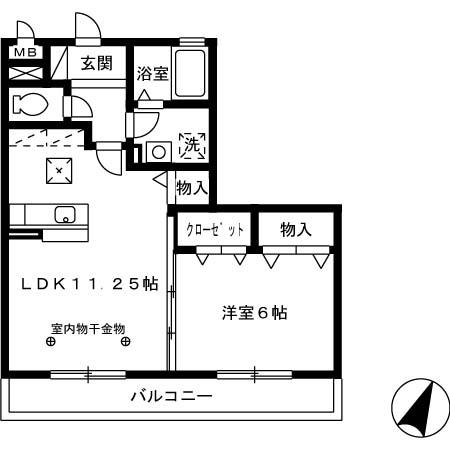 ラグランゼ大谷の間取り