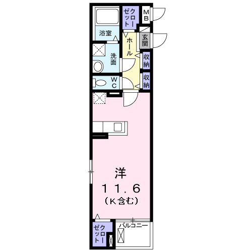 リアン Mの間取り