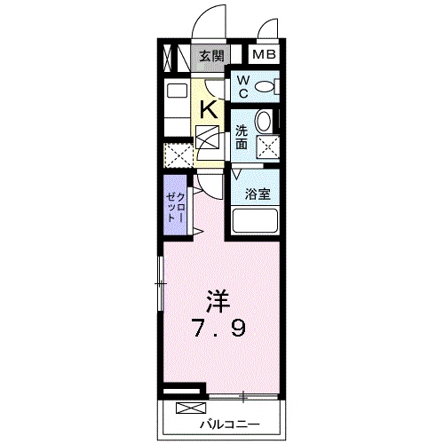 春日の完工年月(2018年2月)築の賃貸アパートの間取り