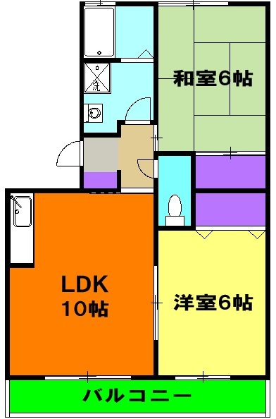 クレセントKの間取り