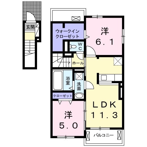 サニーハウスの間取り