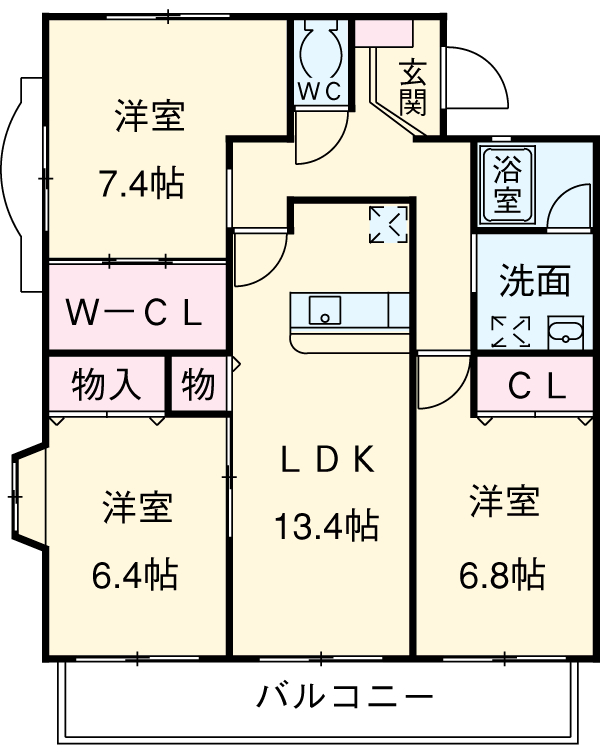 グレース緑風館の間取り
