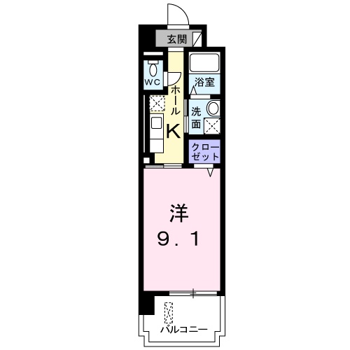 カーサ オリエンターレの間取り