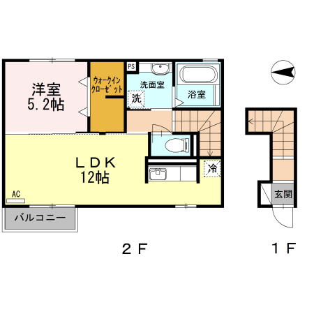セジュールフラッツⅡの間取り