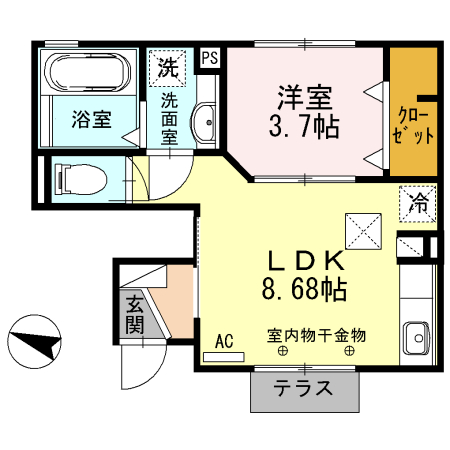 ラシードⅡの間取り