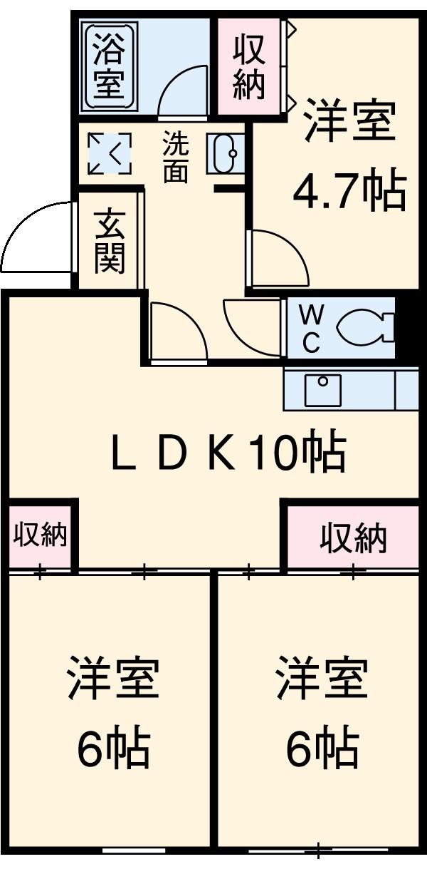 カーサライトワン　Ｂ棟の間取り