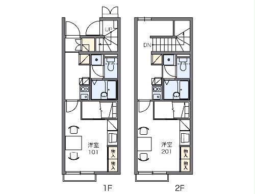 レオパレスサングリエKの間取り