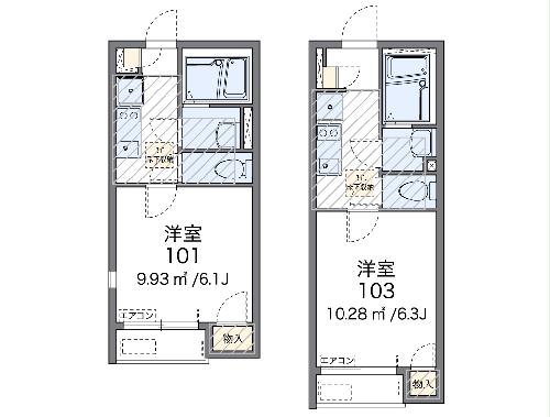 レオネクストパークサイドあおいの間取り