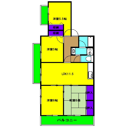 グラシューズミナミの間取り