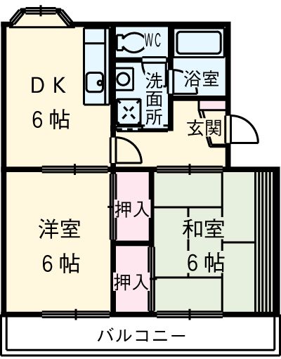 サンライズ石谷の間取り