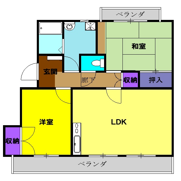 セピアコート中田の間取り
