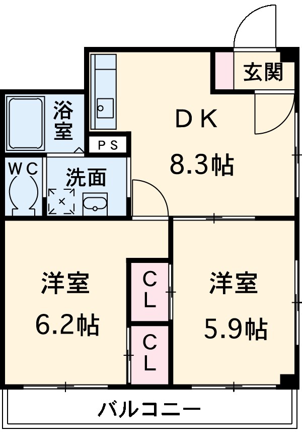 アルケア城北の間取り