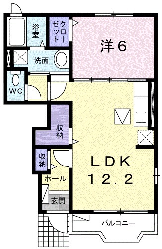 ヴィラ　カルムの間取り