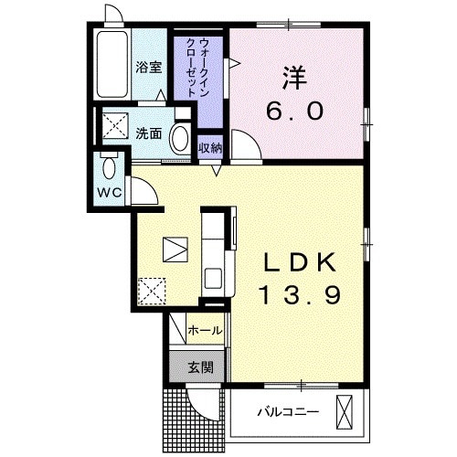 ジュネス城北の間取り