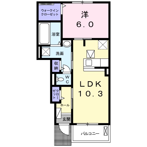 タイムリーⅠの間取り