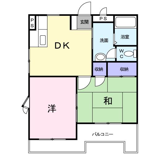 サンブリッジ諏訪上の間取り