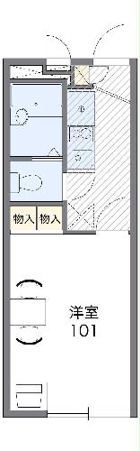 レオパレスＯＬＩＶＥの間取り
